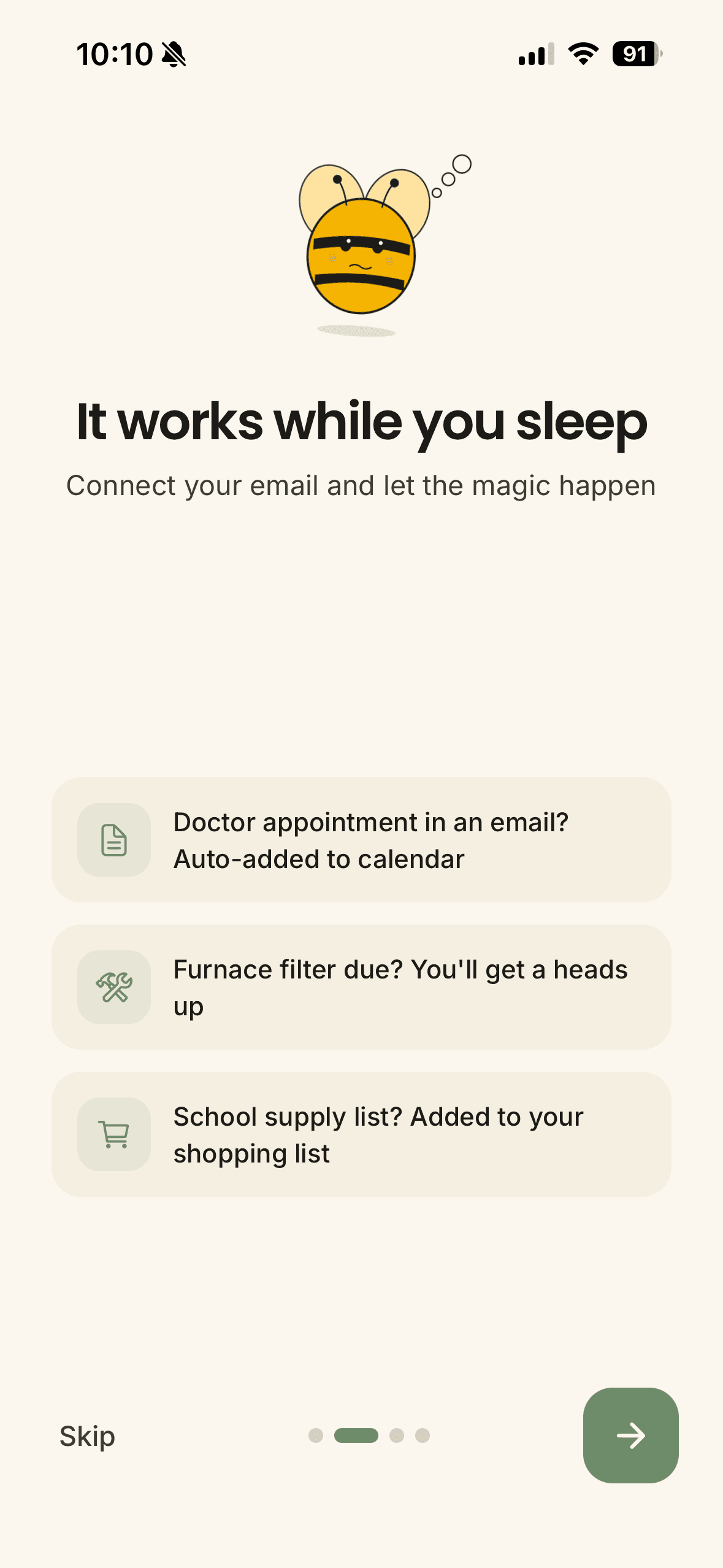 Works while you sleep