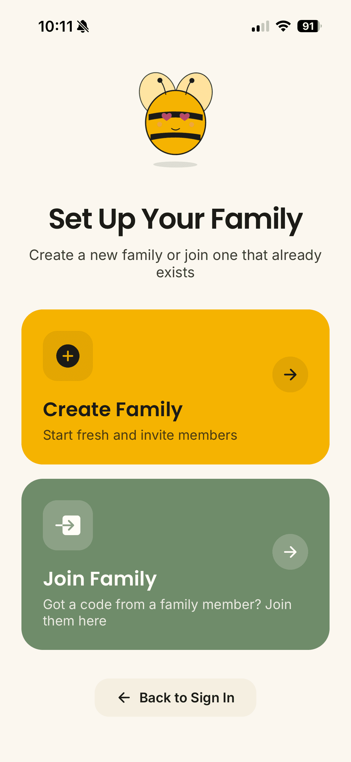 Set up your family